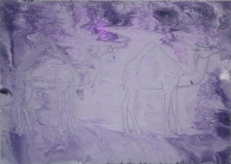 2 violette Kamele -  Carlos  Rebell - Array auf Array - Array - 