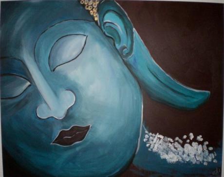 Buddha in blau - Seda Sevim Akgül - Array auf Array - Array - Array