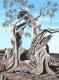 Sterbender Baum mit FrÃ¼chten - joachim jakubik - Ãl auf Leinwand -  - Surrealismus