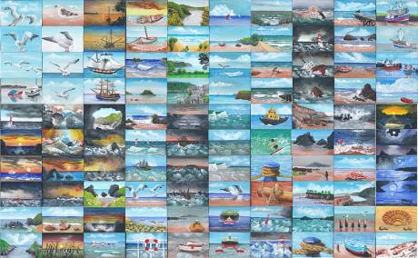 100 Miniatur Küstenlandschaften - Rainer Hillebrand - Array auf Array - Array - Array