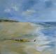 Sonniger Strand  - Christiane Denecke - Ãl auf Leinwand - KÃ¼ste-Meer - Impressionismus