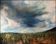 Stormy Weather - Ellen Fasthuber-Huemer - Ãl auf Leinwand - Himmel-Wiese-Wolken - Impressionismus