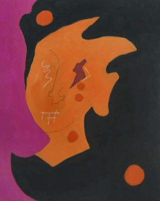 Portrait abstrakt orange - Gabi Gigi Adelung -  auf  - Array - 