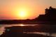 Sonnenuntergang - Farbschatten Fotografie -  auf  - Meer-Abend-Sonnenuntergang - 