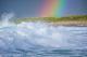 Welle mit Regenbogen - Farbschatten Fotografie -  auf  - KÃ¼ste-Himmel-Meer-Wolken - 