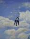 ---stairway to heaven - Ute Farr - Acryl auf Leinwand - Fantastisch-Tiere-Himmel-Wolken - Surrealismus