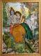 Krishna und Radha - Kati Schuster -  auf Leichtstoffplatte - Frauen-MÃ¤nner-Mystik-Tiere-Wasser-Wiese - Klassisch