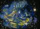 Supernova blau - Claudia LÃ¼thi - Ãl auf Leinwand - Himmel - GegenstÃ¤ndlich-Realismus
