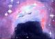 The cone nebula - Claudia LÃ¼thi - Ãl auf Leinwand - Himmel - GegenstÃ¤ndlich-Impressionismus-Klassisch-Realismus