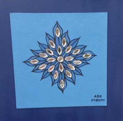 Shiny Blue Flower - Annegret Sigrid Gick - Array auf Array - Array - Array Shiny Blue Flower - Annegret Sigrid Gick - Array auf Array - Array - Array