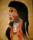 Indianer - Susanne Strobel - Acryl auf Leinwand - Portrait - Klassisch