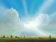 WolkenbrÃ¼cke - Silvian Sternhagel - Ãl auf Holz - Fantastisch-Mystik-Himmel-Wolken-Sonstiges-Sommer - GegenstÃ¤ndlich-Impressionismus-Klassisch-Naturalismus-Symbolismus