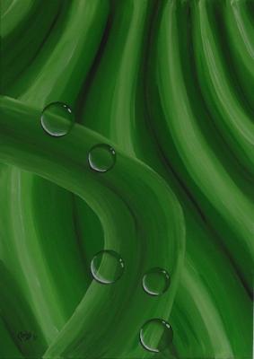 Green Water Drops - Christiane Gathmann - Array auf Array - Array - Array