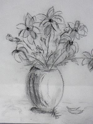 Vase mit Blumen - Kristin Gräfin von Montfort -  auf  - Array - 