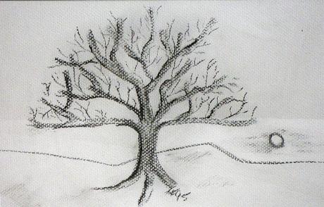  Baum mit Sonne - Kristin Gräfin von Montfort -  auf  - Array - 