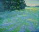 Blauer Morgen - Helen Kishkurno - Ãl auf Leinwand - Wiese - Impressionismus