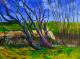 Nidda-Auen 5 - wolfgang mayer - Ãl auf  - Landschaft - GegenstÃ¤ndlich-Impressionismus-Naturalismus