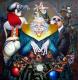HÃ¼tchenspieler - Peter Willi Wall - Acryl auf Leinwand - Fantastisch-Gesellschaftskritik - Surrealismus-Symbolismus