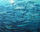 Barracudas - Claudia LÃ¼thi - Ãl auf Leinwand - Fische - GegenstÃ¤ndlich-Impressionismus-Realismus