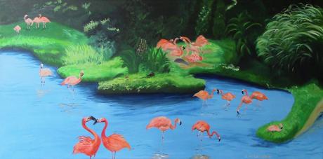 Flamingo-Paradies - Claudia Lüthi - Array auf Array - Array - Array Flamingo-Paradies - Claudia Lüthi - Array auf Array - Array - Array