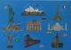 kleine Weltreise - Bianka Hunz - Acryl auf Leinwand - Reisen - 