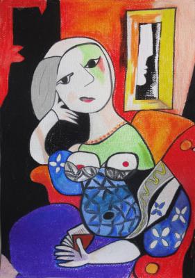 In Anlehnung an ein Bild von Picasso - 3 -  - Viviane Wenz - Array auf  -  - 