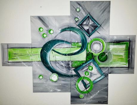 Abstraktion grün - Andrea Späthe - Array auf Array - Array - Array