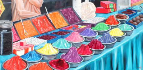 Indische Farbenmarkt - Wassilij Dahmer - Array auf Array - Array - Array