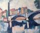 Le Pont            ,,a. Maurice de Vlaminck,, - Jan Willem Versteeg -  auf  - Landschaft - 