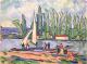 Bords de Seine - Jan Willem Versteeg - Ãl auf Papier -  - Impressionismus