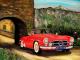 Ausflug in die Toscana mit dem Mercedes 190 SL.  - Wolfgang HÃ¶rsgen - Ãl auf Leinwand - Sonstiges - Impressionismus