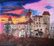 Schloss des Grafen Dracula - Coronabild - Claudia LÃ¼thi - Ãl auf Leinwand - Mystik - Impressionismus-Realismus