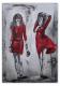 Frauen in rote Kleider Malerei Acrylbild GemÃ¤lde - Alexandra Brehm - Acryl auf Leinwand - Menschen - GegenstÃ¤ndlich