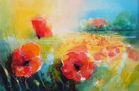 579. Mohnblumen 37 - Hans Schott - Array auf Array - Array - 579. Mohnblumen 37 - Hans Schott - Array auf Array - Array -