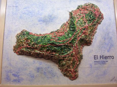 ---El Hierro als Geografisches Reliefbild-Unikat - Ottmar Gebhardt - Array auf  - Array - 