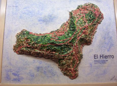 ---El Hierro als Geografisches Reliefbild-Unikat - Ottmar Gebhardt - Array auf - Array - ---El Hierro als Geografisches Reliefbild-Unikat - Ottmar Gebhardt - Array auf - Array -